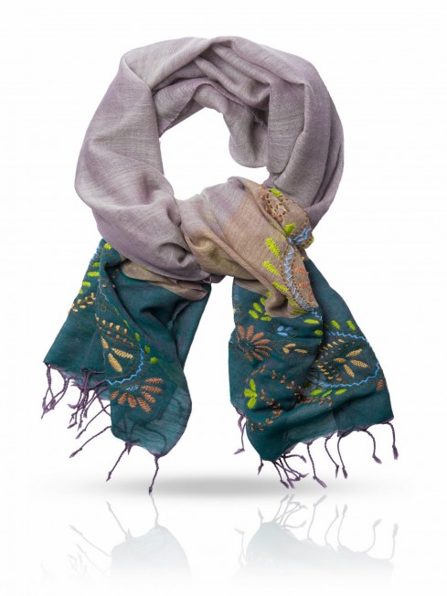 Палантин Женский ZW.EMB/GREEN